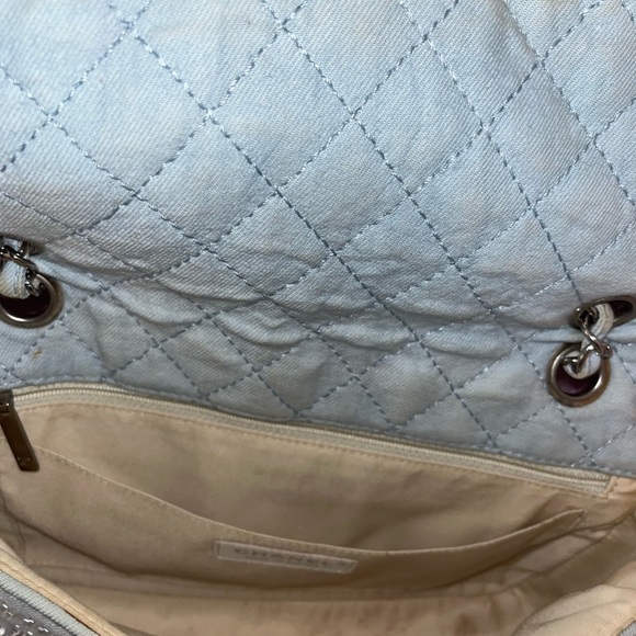 Chanel Baby Blue Quilted Denim and Swarovski Crystal Embroidered Medium Flap Bag - Picture 11 of 13